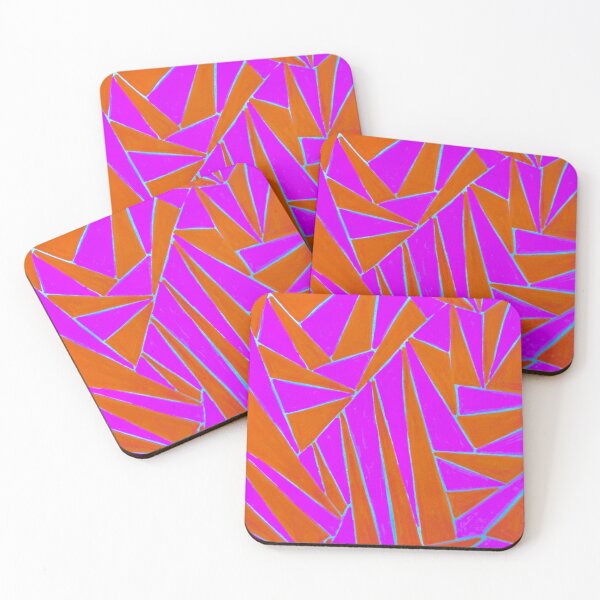 Item preview, Abstract pattern – orange and purple color blocks designed and sold by Vision Illustrated.
