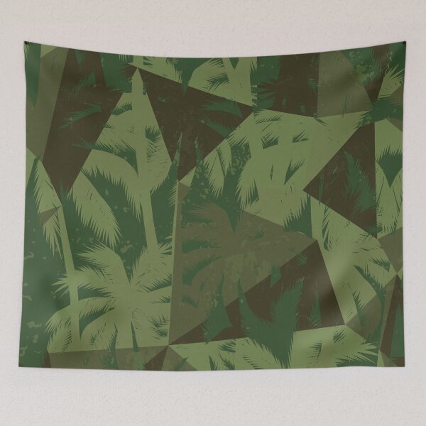 Item preview, Geometric triangle's,palm trees pattern designed and sold by cutecrazytshirt.
