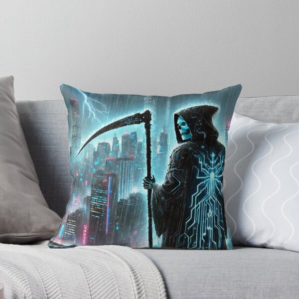 Item preview, Neon Reaper: Death in the Rain designed and sold by AbstractAnom.