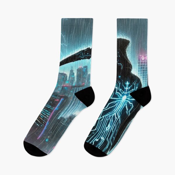 Item preview, Neon Reaper: Death in the Rain designed and sold by AbstractAnom.