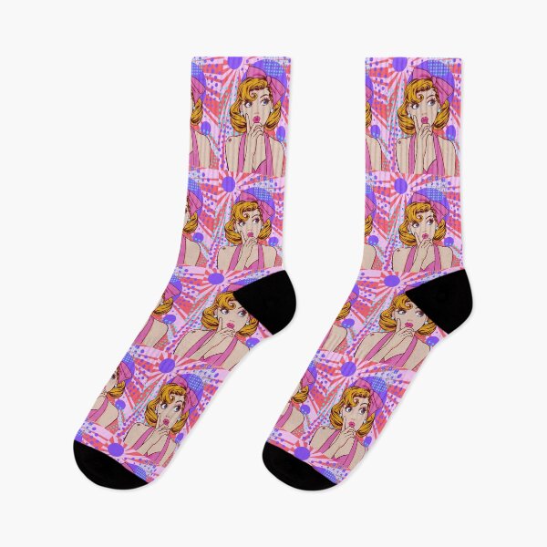 Item preview, Retro Woman, Contemplating, Pop Art, Bubbles, Beautiful, Vintage, Ladybug designed and sold by AASparksDesigns.