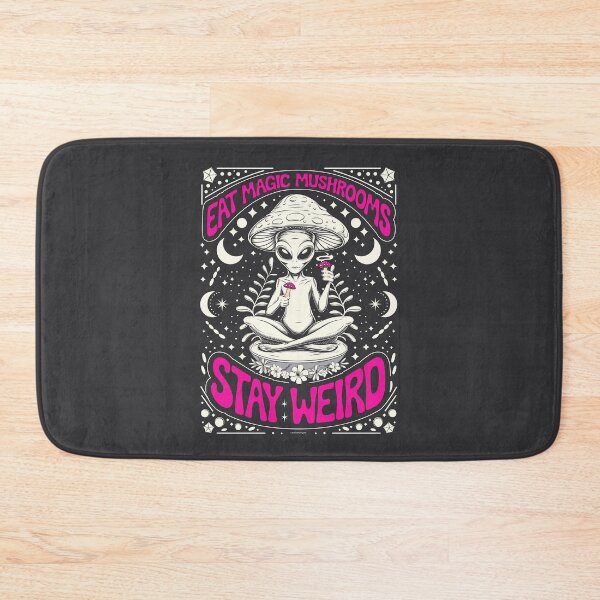 Item preview, Funny Alien & Magic Mushrooms – "Eat Magic Mushrooms, Stay Weird" designed and sold by paulo silveira.