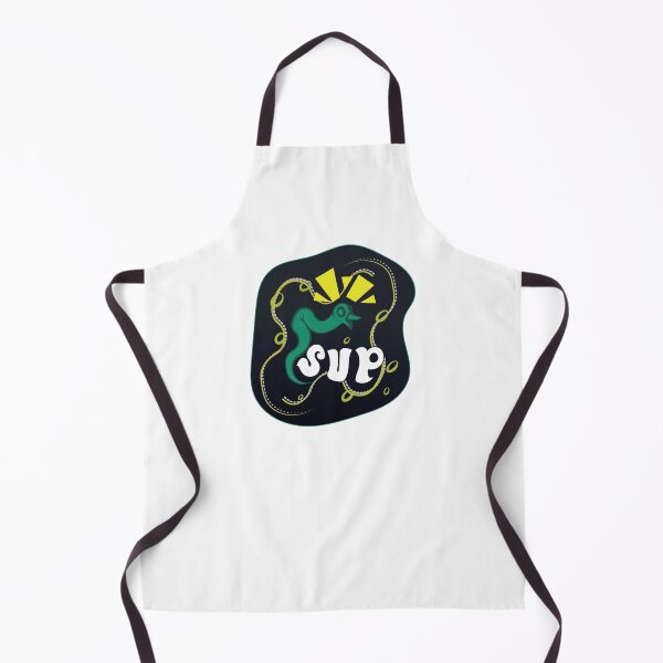 Item preview, Worm with beak exclaims "sup" to greet you. green black and white designed and sold by Ben-Schaal.