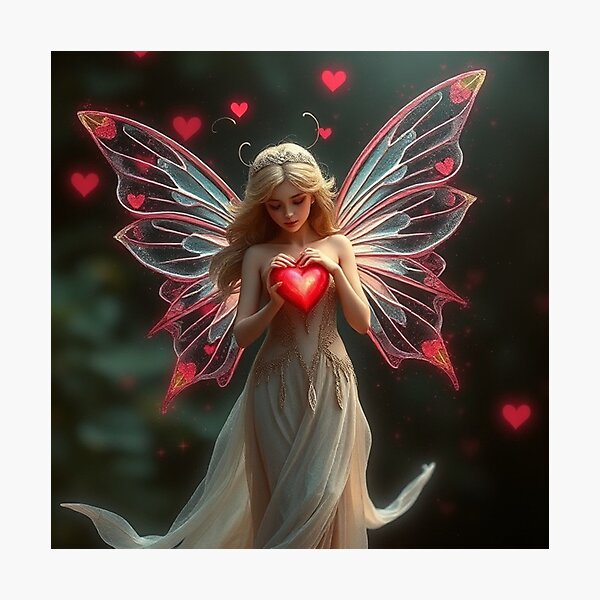 Item preview, Beautiful Heart Fairy designed and sold by LonelyGirlShop.