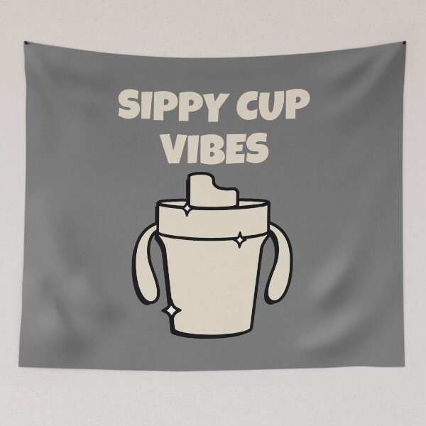 Item preview, Sippy Cup Vibes Child Kid Toddler Funny Playful Baby designed and sold by Lucky Dog Merch.