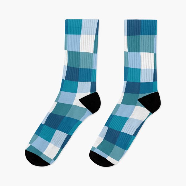 Item preview, Ocean Blue Check Pattern designed and sold by Sharon Schwalbe.