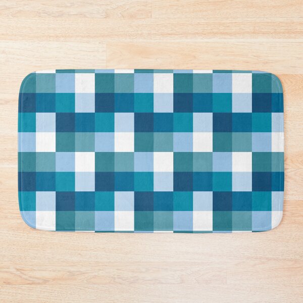 Item preview, Ocean Blue Check Pattern designed and sold by Sharon Schwalbe.