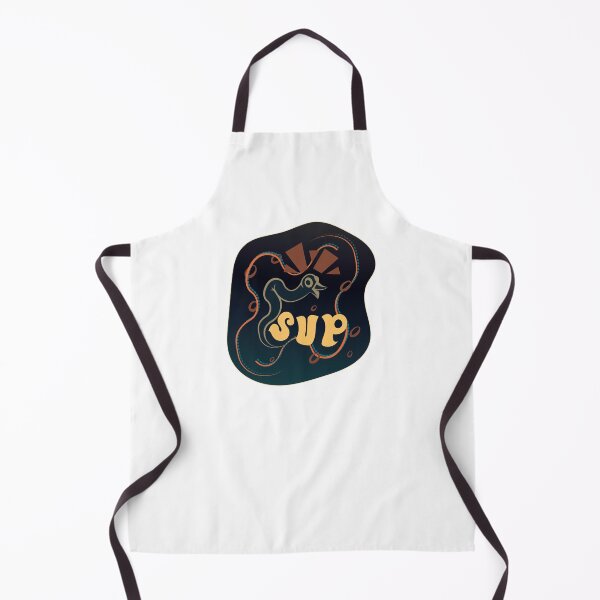 Item preview, Worm with beak exclaims "sup" to greet you. blueish red and yellow designed and sold by Ben-Schaal.