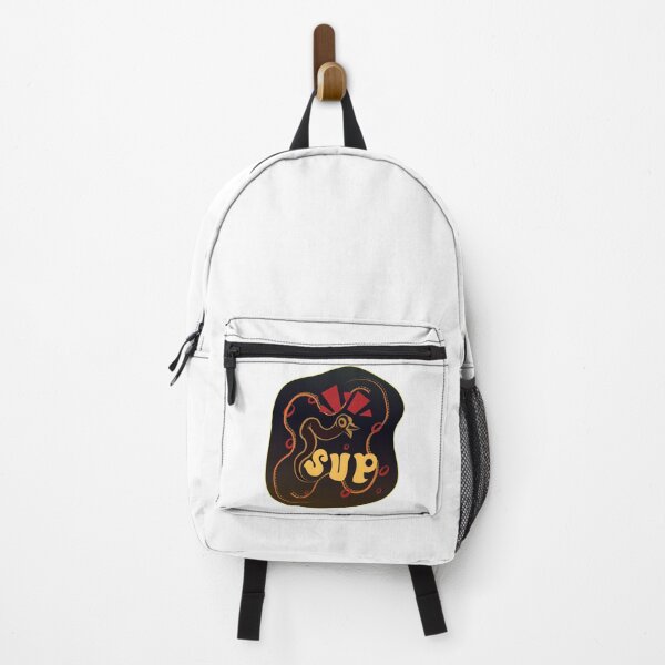 Item preview, Worm with beak exclaims "sup" to greet you. red orange and yellow designed and sold by Ben-Schaal.
