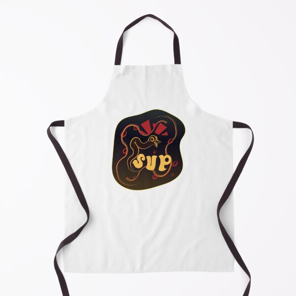 Item preview, Worm with beak exclaims "sup" to greet you. red orange and yellow designed and sold by Ben-Schaal.