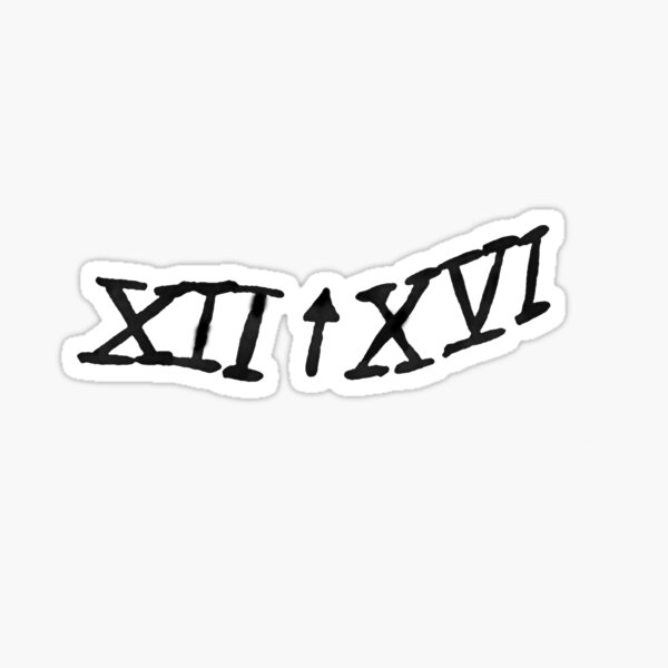 XIIXVI Sticker