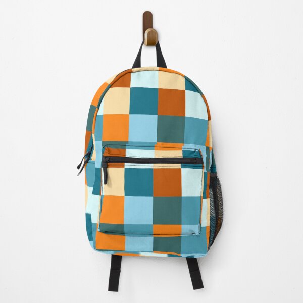 Item preview, Teal and Golds Checks Pattern designed and sold by Sharon Schwalbe.