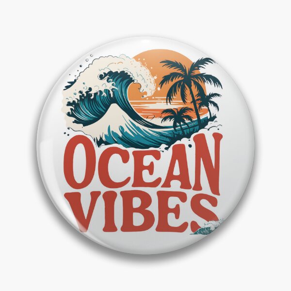 Artikelvorschau, Ocean Vibes Retro Wellen Design entworfen und verkauft von orangemor.