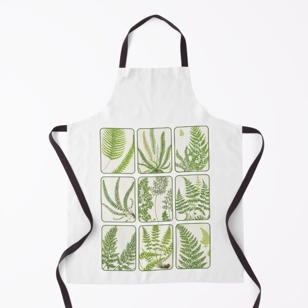 Item preview, Antique Green Fern Plant Botanical Collage designed and sold by IrisAndIvy.