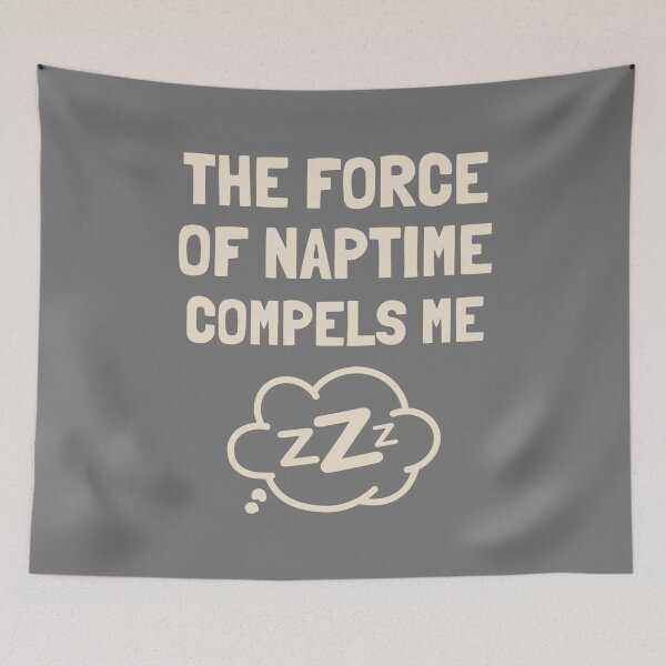 Item preview, The Force Of Naptime Compels Me Child Kid Funny Playful Zombie Baby designed and sold by Lucky Dog Merch.