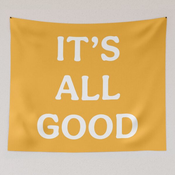 Item preview, Its All Good (White Orange) designed and sold by ToluaPrints.