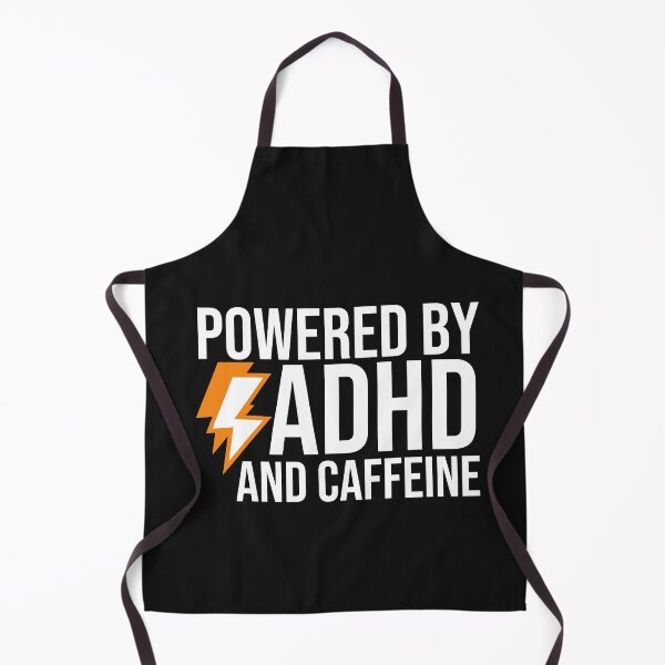 Aperçu de l'œuvre Powered By Adhd And Caffeine créée et vendue par HappyDelights.