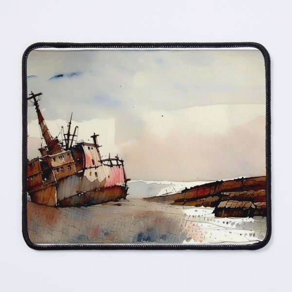 Item preview, fishermen ship docked on sea shore designed and sold by subhashlimaye.