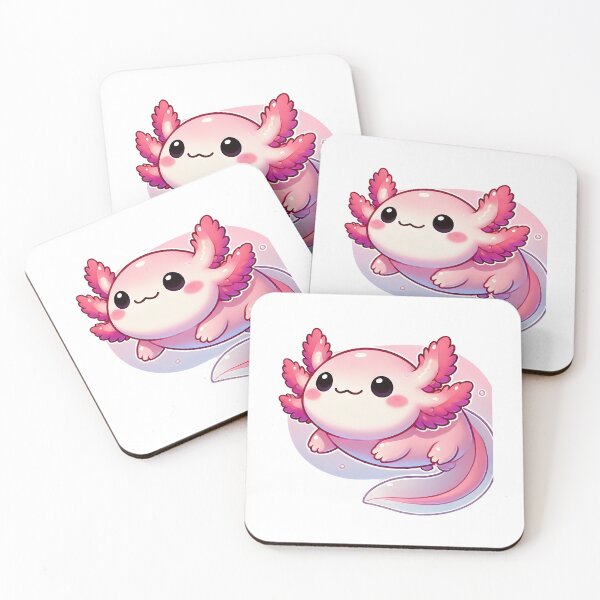 Item preview, Adorable Axolotl Sticker Smiling Axolotl Illustration designed and sold by SaavedraDesign.