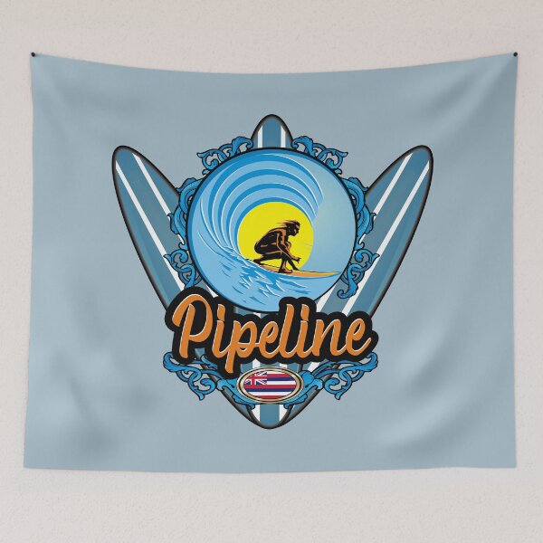 Item preview, Pipeline Hawaii surfer vintage surfboard designed and sold by studioss76.
