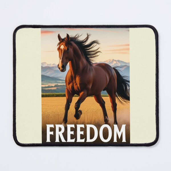 Item preview, "FREEDOM" – Majestic Horse in Motion | Inspirational Art designed and sold by AIKNOCKTECK.
