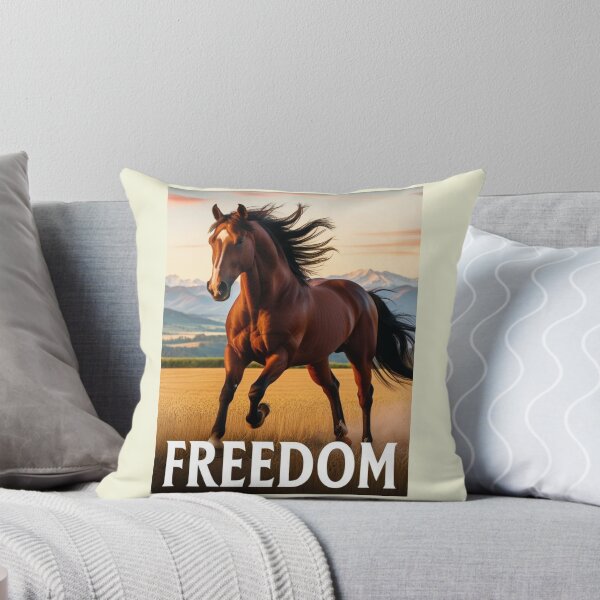Item preview, "FREEDOM" – Majestic Horse in Motion | Inspirational Art designed and sold by AIKNOCKTECK.
