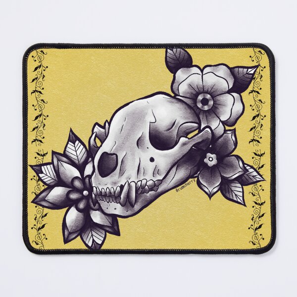 Item preview, raccoon skull designed and sold by Rumcherry Art.