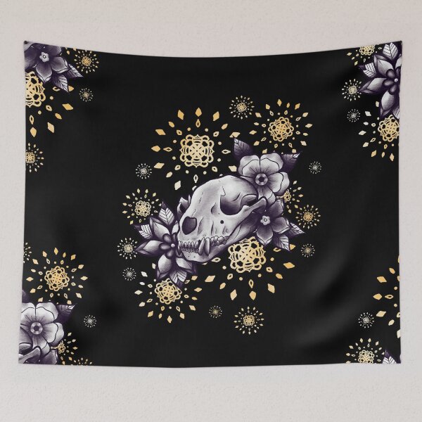 Item preview, raccoon skull designed and sold by Rumcherry Art.