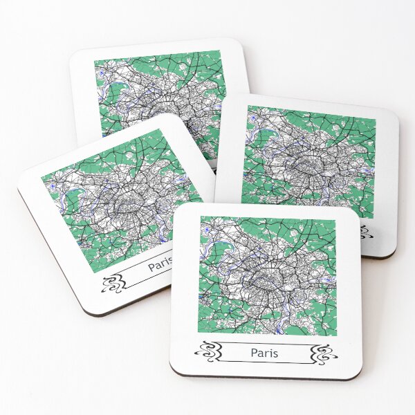 Item preview, Minimalist Map Of Paris designed and sold by design2xstudio.