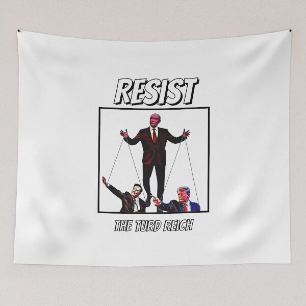 Item preview, Resist the Turd Reich - Political Satire Anti-Fascism Art designed and sold by amandaline.