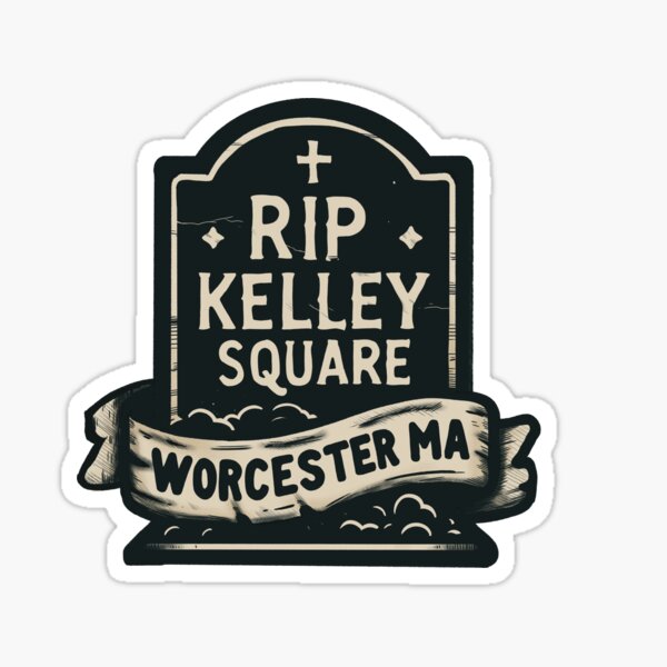 Item preview, RIP Kelley Square - Worcester Massachusetts ( Inky Style ) designed and sold by LilyTreeArt.