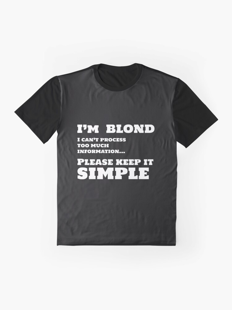 blond tee shirt