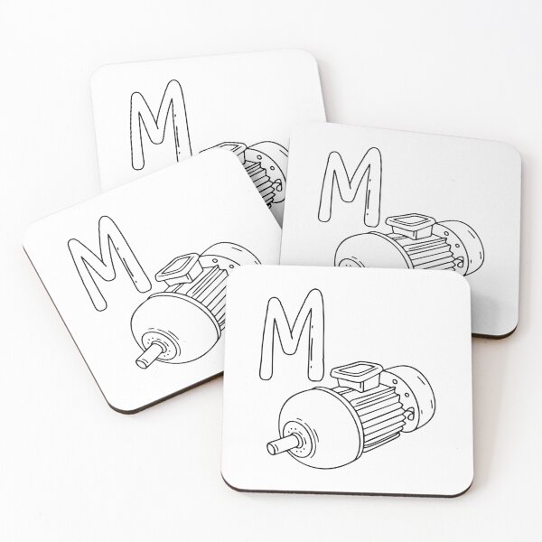 Item preview, An Illustration of letter M stand for Motor designed and sold by rasagamastore.