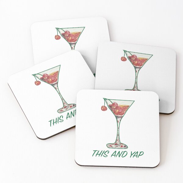 Item preview, Trendy Drink Sticker - This and Yap  designed and sold by ellm.