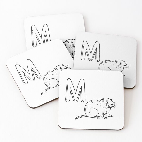 Item preview, An Illustration of Letter M Stand for Muskrat designed and sold by rasagamastore.