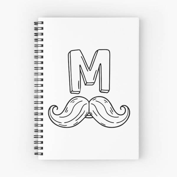 Item preview, An Illustration of Letter M Stand for Mustache designed and sold by rasagamastore.