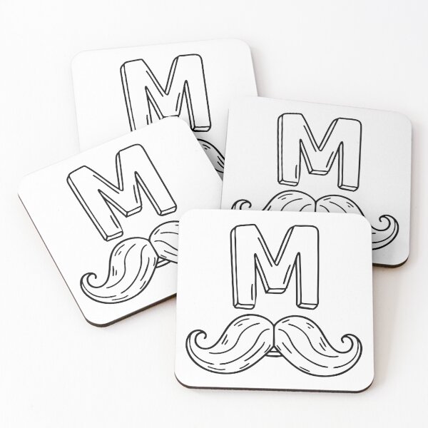 Item preview, An Illustration of Letter M Stand for Mustache designed and sold by rasagamastore.
