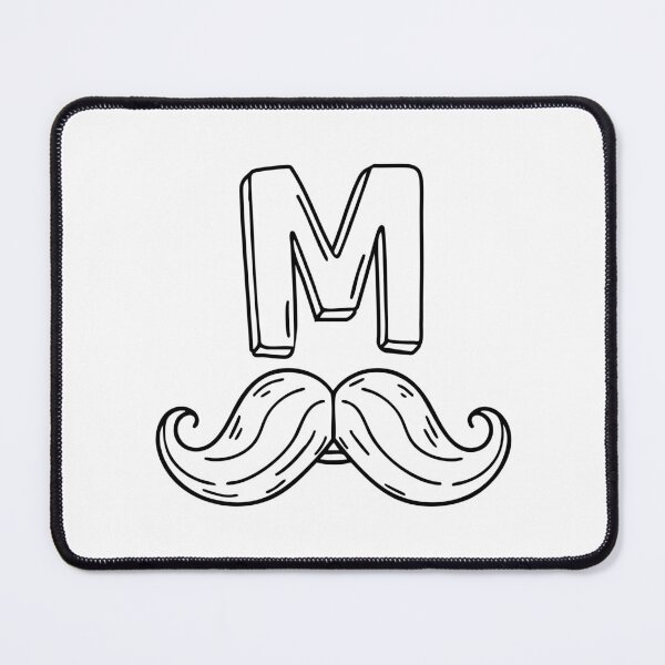 Item preview, An Illustration of Letter M Stand for Mustache designed and sold by rasagamastore.