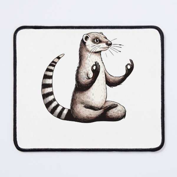 Item preview, Meditation Mongoose Yoga Pose Relaxing Animal designed and sold by Artistoos.