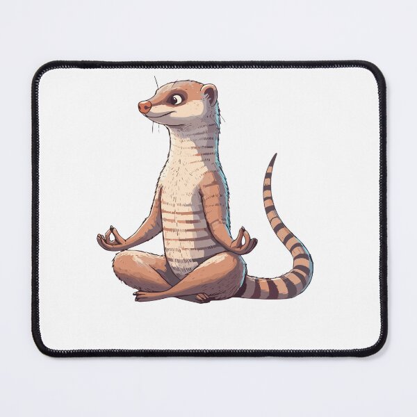 Item preview, Meditation Mongoose Yoga Pose Relaxing Animal Zen designed and sold by Artistoos.