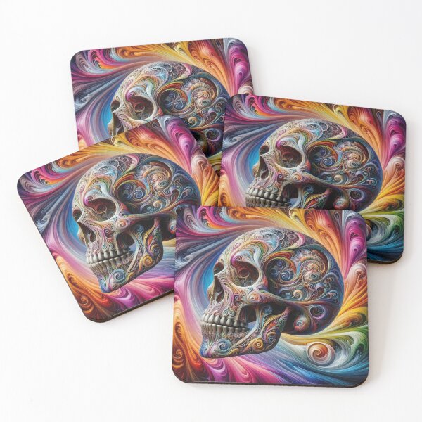 Item preview, Rainbow Abstract Skull designed and sold by Ghostface2025.
