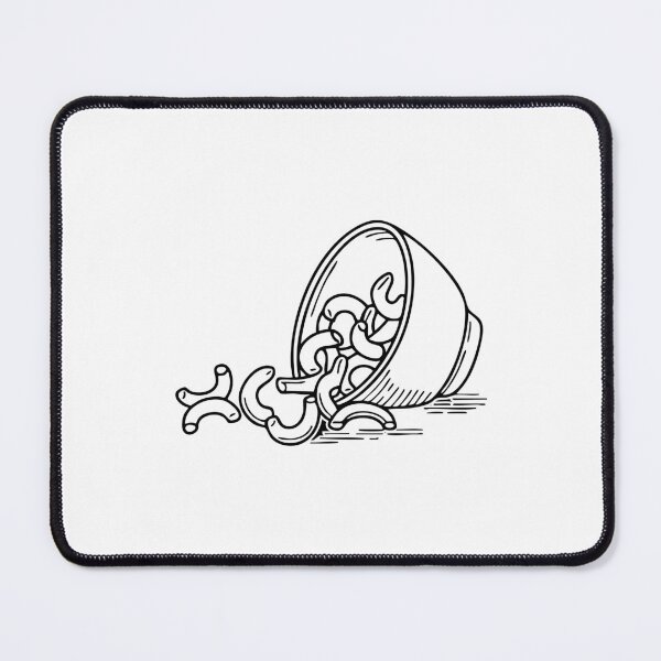 Item preview, Macaroni spilling from a tipped over bowl designed and sold by rasagamastore.