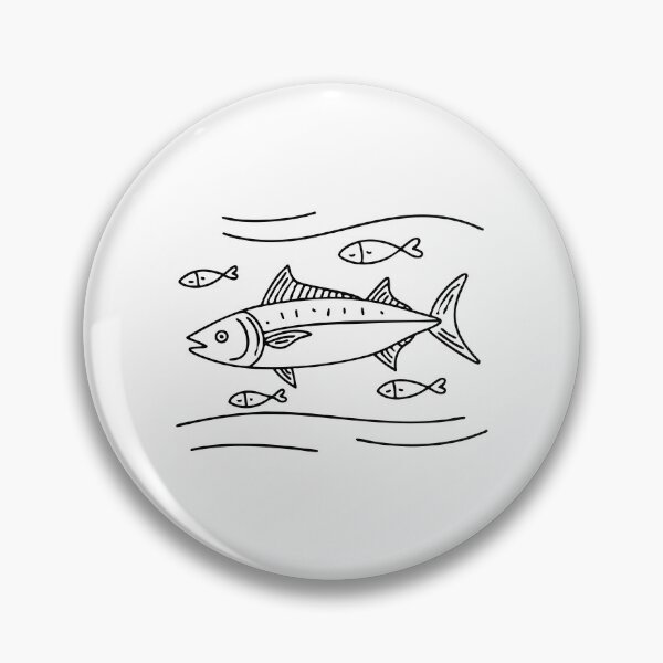 Item preview, Mackerel swimming among small fish in the ocean designed and sold by rasagamastore.