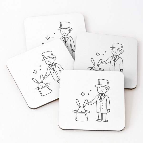 Item preview, Magician pulling a rabbit out of a hat designed and sold by rasagamastore.