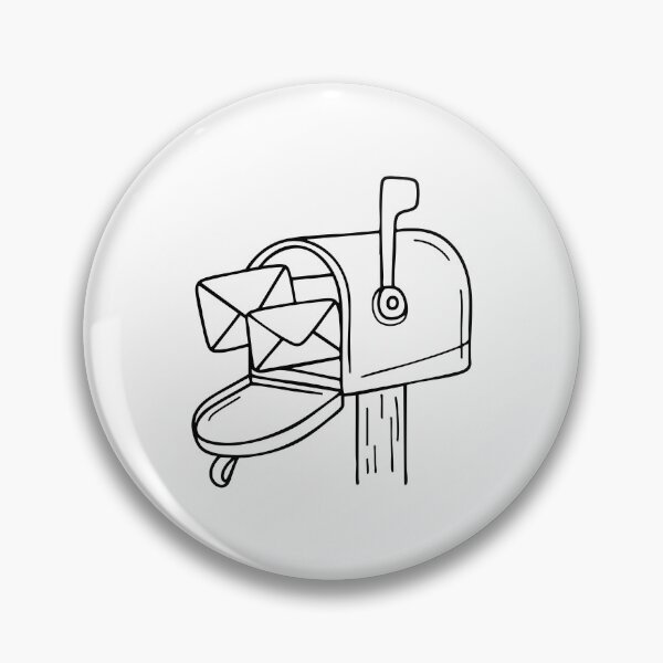 Item preview, Mailbox with envelopes sticking out designed and sold by rasagamastore.