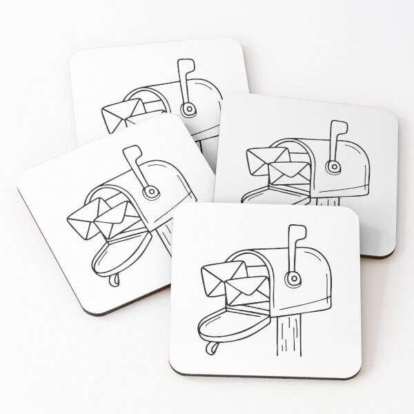Item preview, Mailbox with envelopes sticking out designed and sold by rasagamastore.
