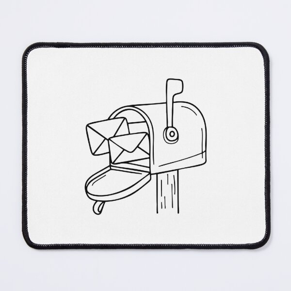Item preview, Mailbox with envelopes sticking out designed and sold by rasagamastore.