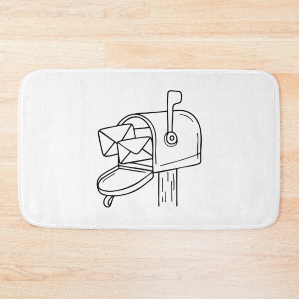 Item preview, Mailbox with envelopes sticking out designed and sold by rasagamastore.