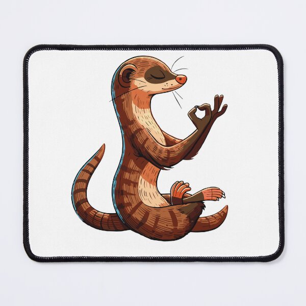 Item preview, Meditation Mongoose Yoga Pose Relaxing Animal Zen designed and sold by Artistoos.