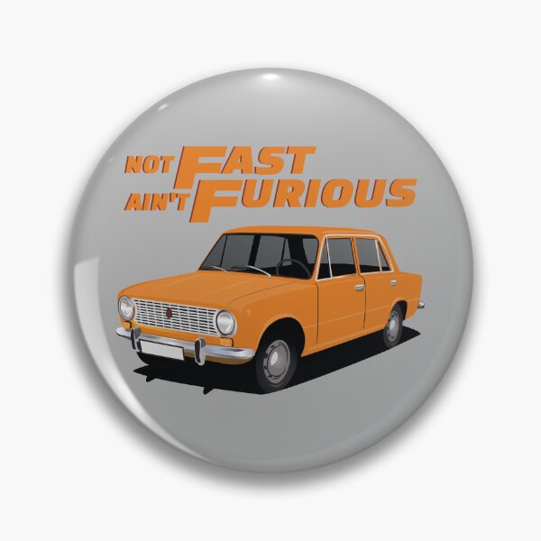 Item preview, Not Fast, Ain't Furious - VAZ-2101 - Lada 1200 - orange designed and sold by knappidesign.